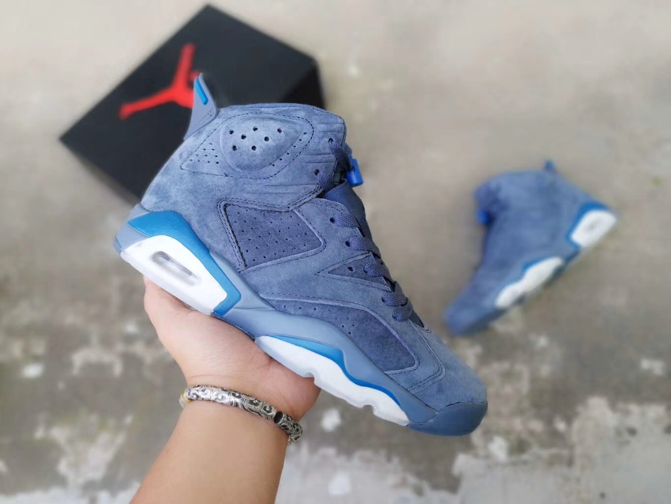 Air Jordan 6 Jimmy Blue Jade White Shoes